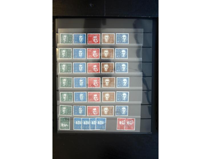 1933/60, interessanter, meist gestempelter und postfrischer/ungebrauchter Doublettenbestand ab III.Reich, Schwerpunkt nach 19