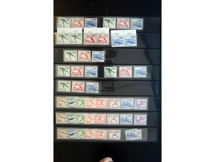 1933/60, interessanter, meist gestempelter und postfrischer/ungebrauchter Doublettenbestand ab III.Reich, Schwerpunkt nach 19
