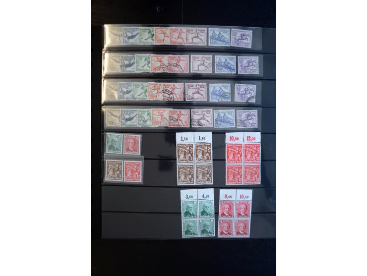 1933/60, interessanter, meist gestempelter und postfrischer/ungebrauchter Doublettenbestand ab III.Reich, Schwerpunkt nach 19