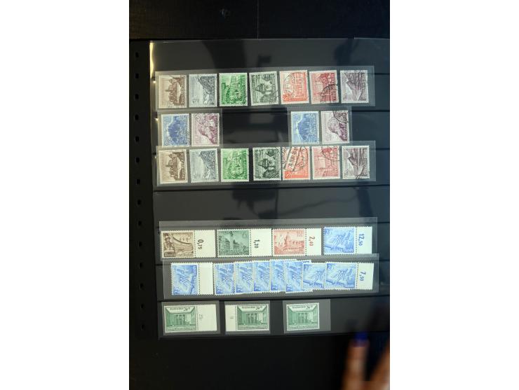 1933/60, interessanter, meist gestempelter und postfrischer/ungebrauchter Doublettenbestand ab III.Reich, Schwerpunkt nach 19