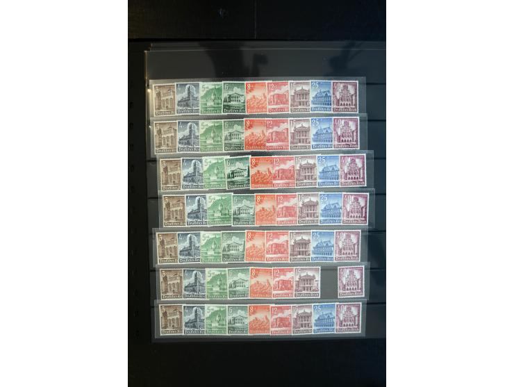 1933/60, interessanter, meist gestempelter und postfrischer/ungebrauchter Doublettenbestand ab III.Reich, Schwerpunkt nach 19