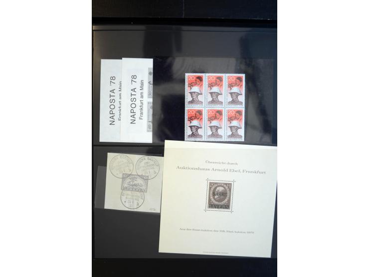 1933/60, interessanter, meist gestempelter und postfrischer/ungebrauchter Doublettenbestand ab III.Reich, Schwerpunkt nach 19