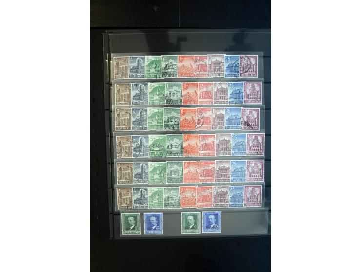 1933/60, interessanter, meist gestempelter und postfrischer/ungebrauchter Doublettenbestand ab III.Reich, Schwerpunkt nach 19