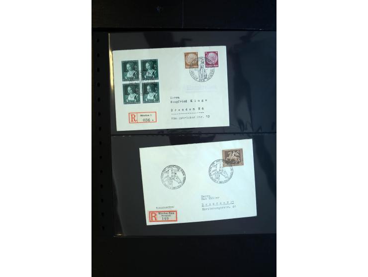 1933/60, interessanter, meist gestempelter und postfrischer/ungebrauchter Doublettenbestand ab III.Reich, Schwerpunkt nach 19