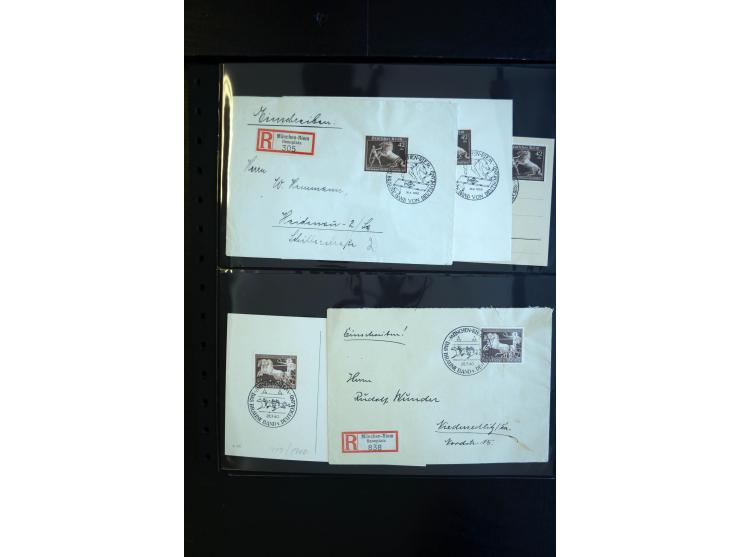 1933/60, interessanter, meist gestempelter und postfrischer/ungebrauchter Doublettenbestand ab III.Reich, Schwerpunkt nach 19