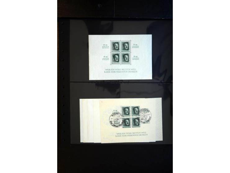 1933/60, interessanter, meist gestempelter und postfrischer/ungebrauchter Doublettenbestand ab III.Reich, Schwerpunkt nach 19