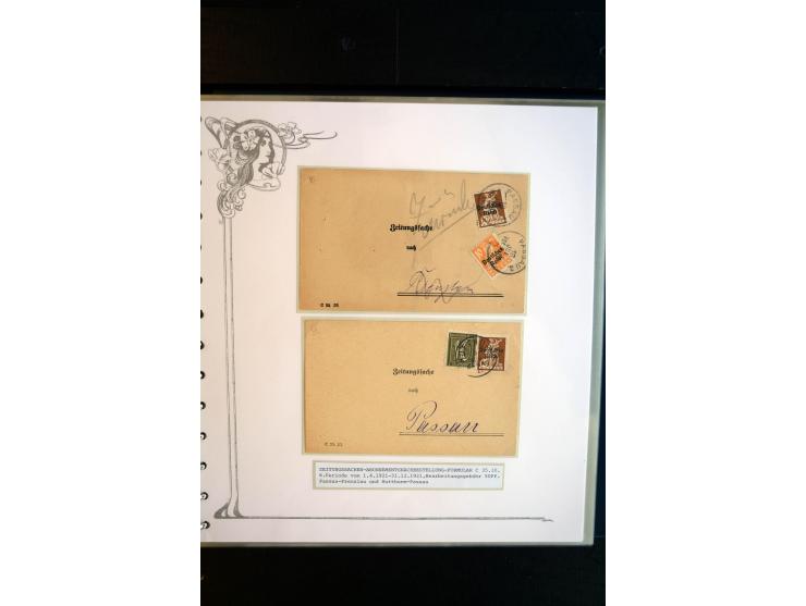 1890/1924, umfangreiche Sammlung "ZEITUNGSSACHEN" mit ca. 110 Belegen, Schwerpunkt Deutsches Reich mit Germania- und Inflatio
