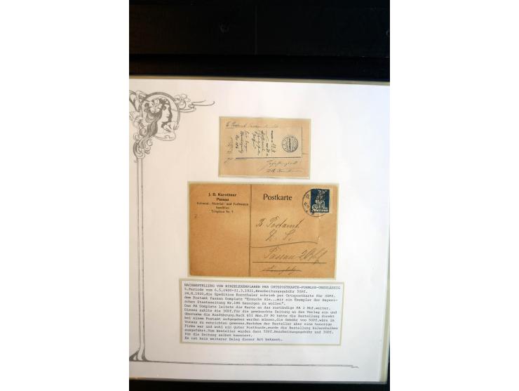 1890/1924, umfangreiche Sammlung "ZEITUNGSSACHEN" mit ca. 110 Belegen, Schwerpunkt Deutsches Reich mit Germania- und Inflatio
