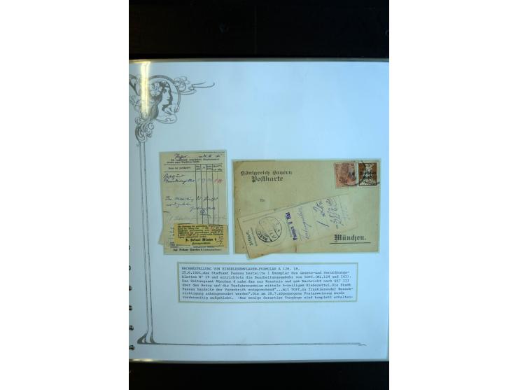 1890/1924, umfangreiche Sammlung "ZEITUNGSSACHEN" mit ca. 110 Belegen, Schwerpunkt Deutsches Reich mit Germania- und Inflatio