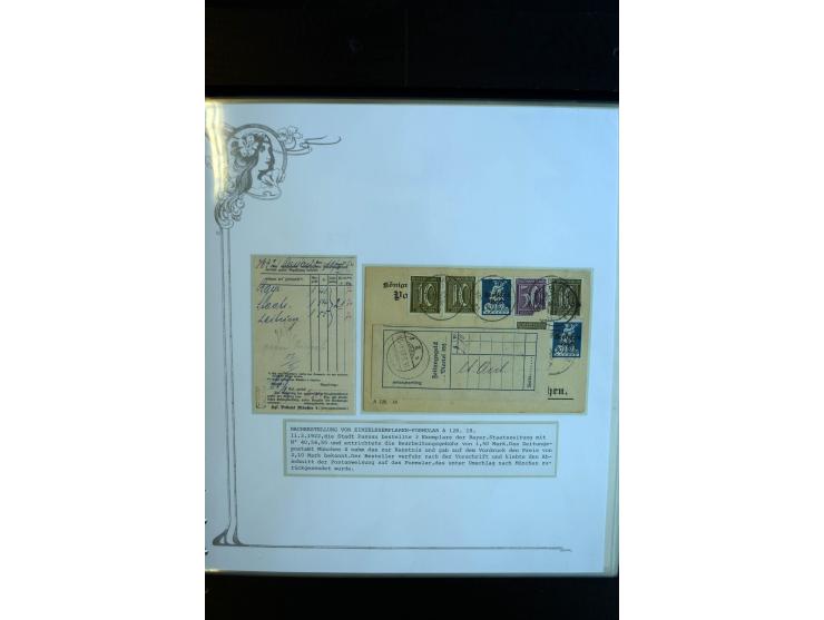 1890/1924, umfangreiche Sammlung "ZEITUNGSSACHEN" mit ca. 110 Belegen, Schwerpunkt Deutsches Reich mit Germania- und Inflatio