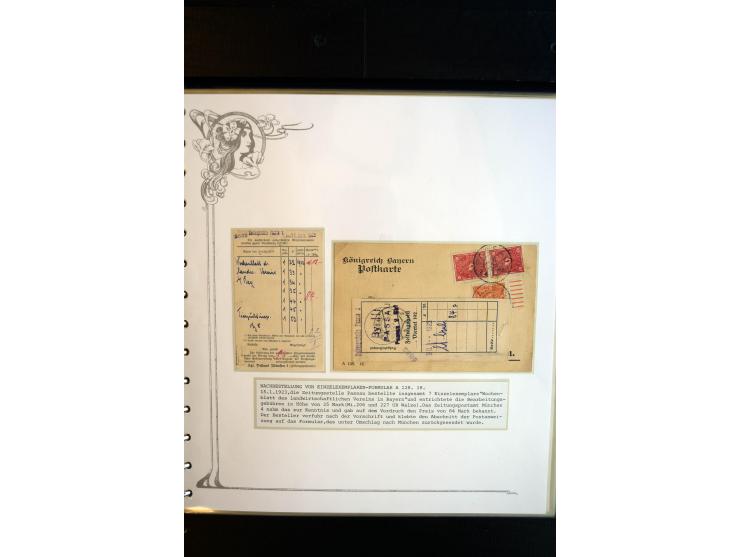 1890/1924, umfangreiche Sammlung "ZEITUNGSSACHEN" mit ca. 110 Belegen, Schwerpunkt Deutsches Reich mit Germania- und Inflatio