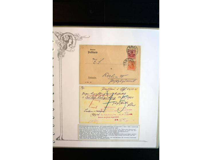 1890/1924, umfangreiche Sammlung "ZEITUNGSSACHEN" mit ca. 110 Belegen, Schwerpunkt Deutsches Reich mit Germania- und Inflatio