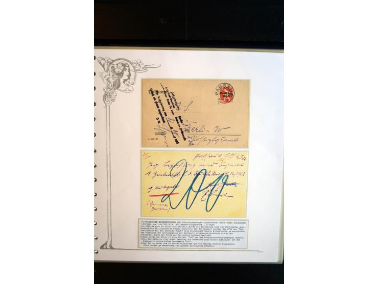 1890/1924, umfangreiche Sammlung "ZEITUNGSSACHEN" mit ca. 110 Belegen, Schwerpunkt Deutsches Reich mit Germania- und Inflatio