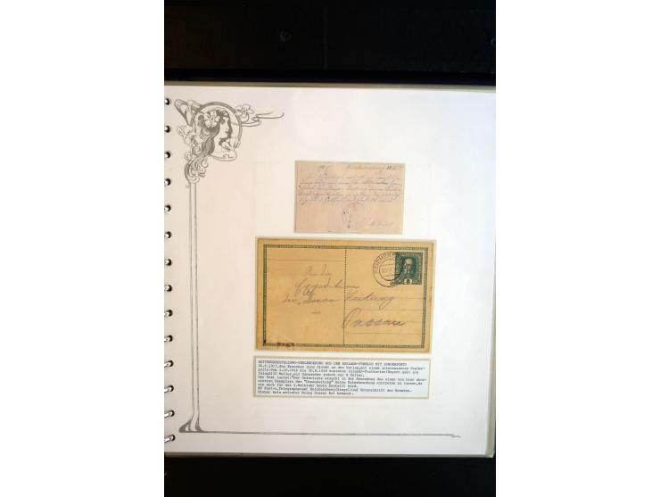 1890/1924, umfangreiche Sammlung "ZEITUNGSSACHEN" mit ca. 110 Belegen, Schwerpunkt Deutsches Reich mit Germania- und Inflatio