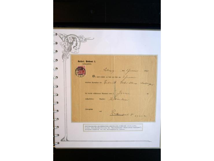 1890/1924, umfangreiche Sammlung "ZEITUNGSSACHEN" mit ca. 110 Belegen, Schwerpunkt Deutsches Reich mit Germania- und Inflatio