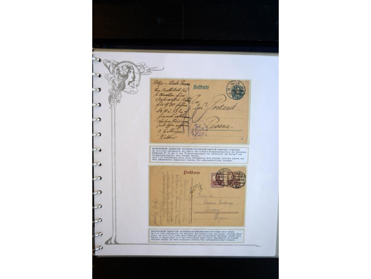 1890/1924, umfangreiche Sammlung "ZEITUNGSSACHEN" mit ca. 110 Belegen, Schwerpunkt Deutsches Reich mit Germania- und Inflatio