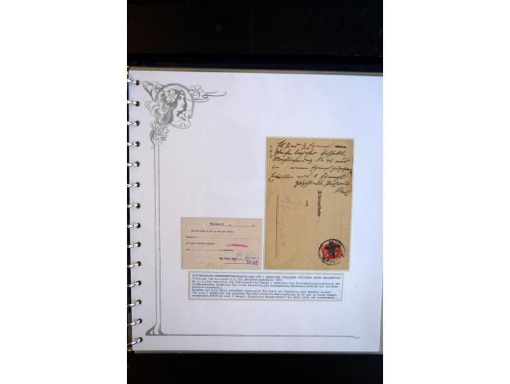 1890/1924, umfangreiche Sammlung "ZEITUNGSSACHEN" mit ca. 110 Belegen, Schwerpunkt Deutsches Reich mit Germania- und Inflatio