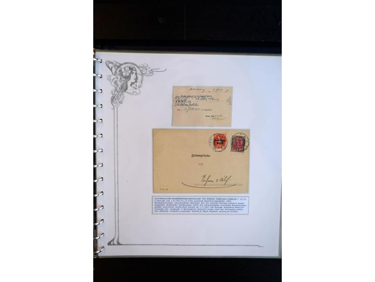 1890/1924, umfangreiche Sammlung "ZEITUNGSSACHEN" mit ca. 110 Belegen, Schwerpunkt Deutsches Reich mit Germania- und Inflatio