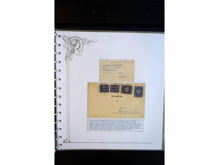 1890/1924, umfangreiche Sammlung "ZEITUNGSSACHEN" mit ca. 110 Belegen, Schwerpunkt Deutsches Reich mit Germania- und Inflatio