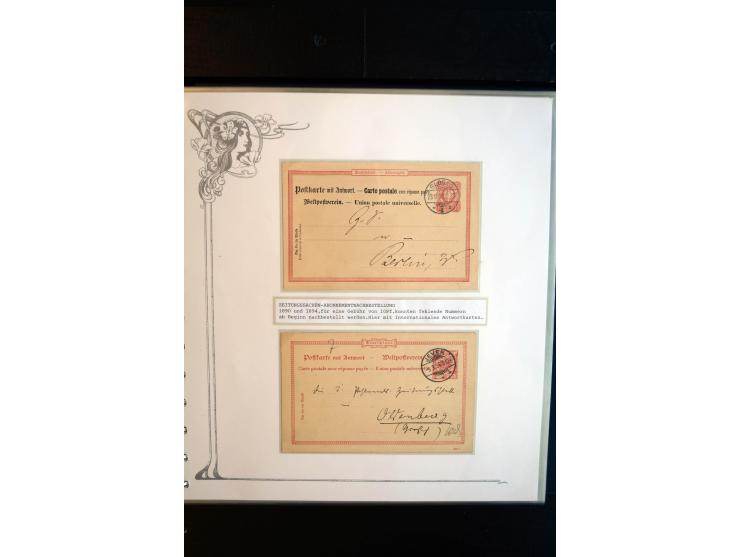 1890/1924, umfangreiche Sammlung "ZEITUNGSSACHEN" mit ca. 110 Belegen, Schwerpunkt Deutsches Reich mit Germania- und Inflatio