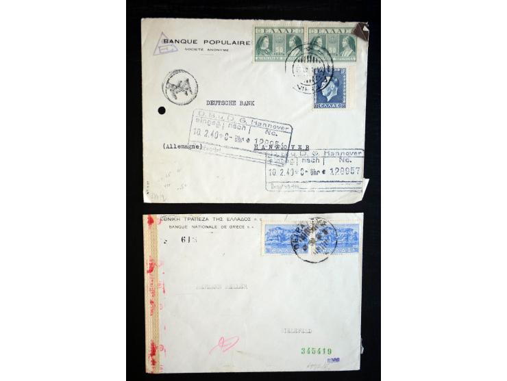 1914/45, interessante Partie mit Feldpost-Briefen/Karten (u.a. Grenschutz Ost), einigen besseren Zensuren I. und II. WK (u.a.