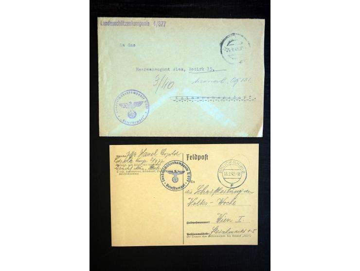 1914/50 (ca.), einige hundert Briefe und Karten mit Schwerpunkt Feld-, KGF- und Zensurpost inkl. etwas Ausland, dabei interes