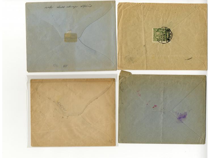 1914/22, Partie Besetzung I. WK und Abstimmungsgebiete mit fast 50 Briefen, Karten und Ganzsachen, dabei viel Bedarfspost mit