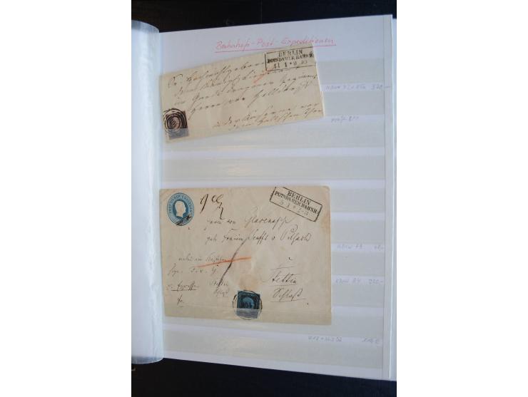 Berlin: 1820/1941, interessante Sammlung mit ca. 310 Briefen, Karten und Ganzsachen ab Vorphila bis ca. 1910 mit vielen versc