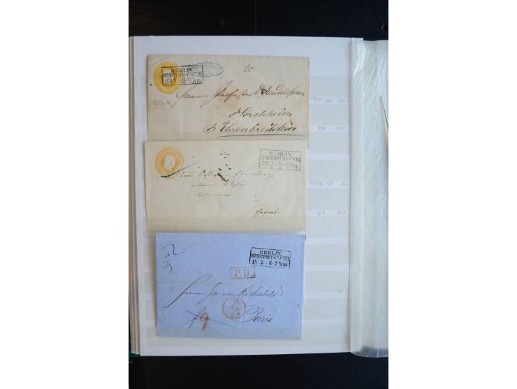 Berlin: 1820/1941, interessante Sammlung mit ca. 310 Briefen, Karten und Ganzsachen ab Vorphila bis ca. 1910 mit vielen versc