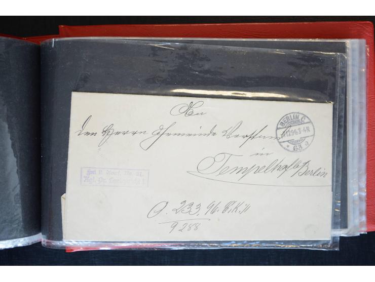 Berlin: 1820/1941, interessante Sammlung mit ca. 310 Briefen, Karten und Ganzsachen ab Vorphila bis ca. 1910 mit vielen versc