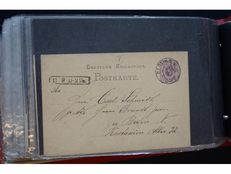 Berlin: 1820/1941, interessante Sammlung mit ca. 310 Briefen, Karten und Ganzsachen ab Vorphila bis ca. 1910 mit vielen versc