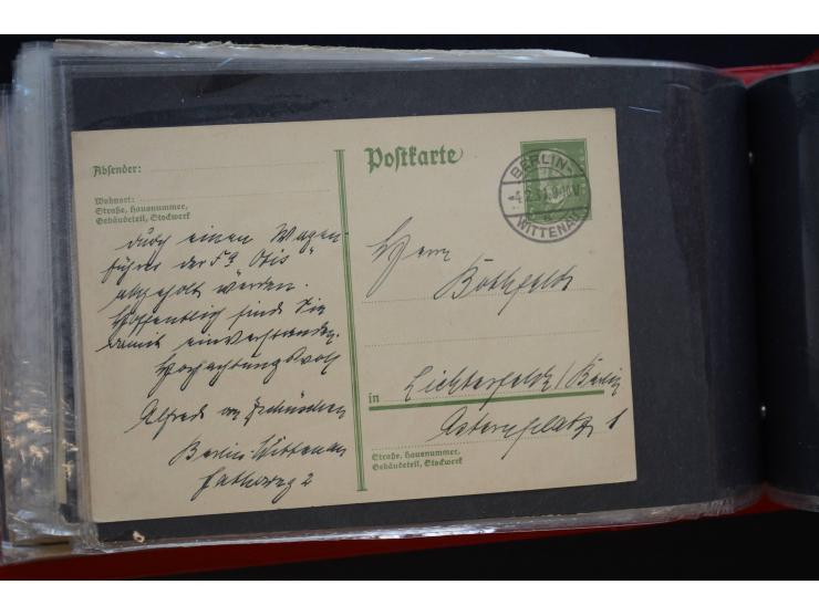 Berlin: 1820/1941, interessante Sammlung mit ca. 310 Briefen, Karten und Ganzsachen ab Vorphila bis ca. 1910 mit vielen versc