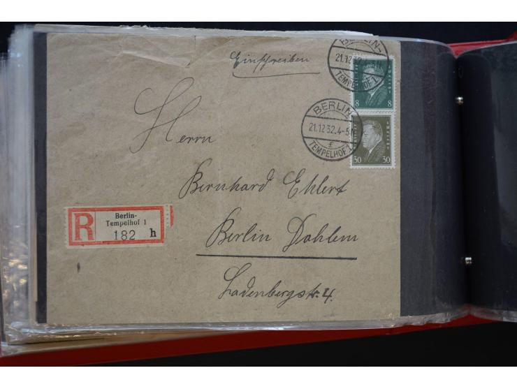 Berlin: 1820/1941, interessante Sammlung mit ca. 310 Briefen, Karten und Ganzsachen ab Vorphila bis ca. 1910 mit vielen versc