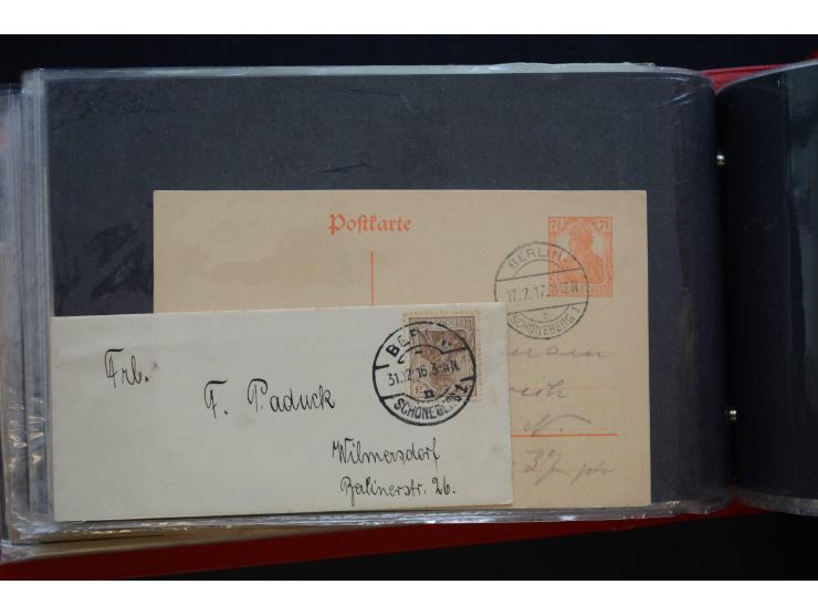 Berlin: 1820/1941, interessante Sammlung mit ca. 310 Briefen, Karten und Ganzsachen ab Vorphila bis ca. 1910 mit vielen versc