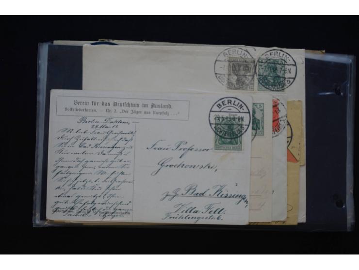 Berlin: 1820/1941, interessante Sammlung mit ca. 310 Briefen, Karten und Ganzsachen ab Vorphila bis ca. 1910 mit vielen versc