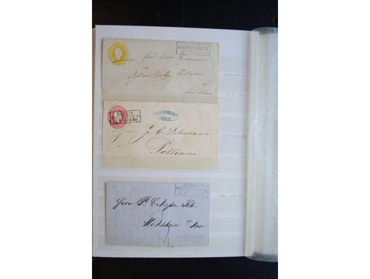 Berlin: 1820/1941, interessante Sammlung mit ca. 310 Briefen, Karten und Ganzsachen ab Vorphila bis ca. 1910 mit vielen versc