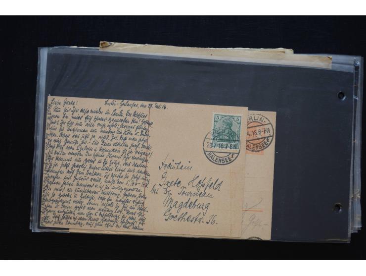 Berlin: 1820/1941, interessante Sammlung mit ca. 310 Briefen, Karten und Ganzsachen ab Vorphila bis ca. 1910 mit vielen versc