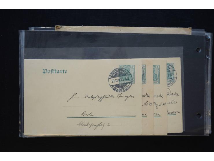 Berlin: 1820/1941, interessante Sammlung mit ca. 310 Briefen, Karten und Ganzsachen ab Vorphila bis ca. 1910 mit vielen versc