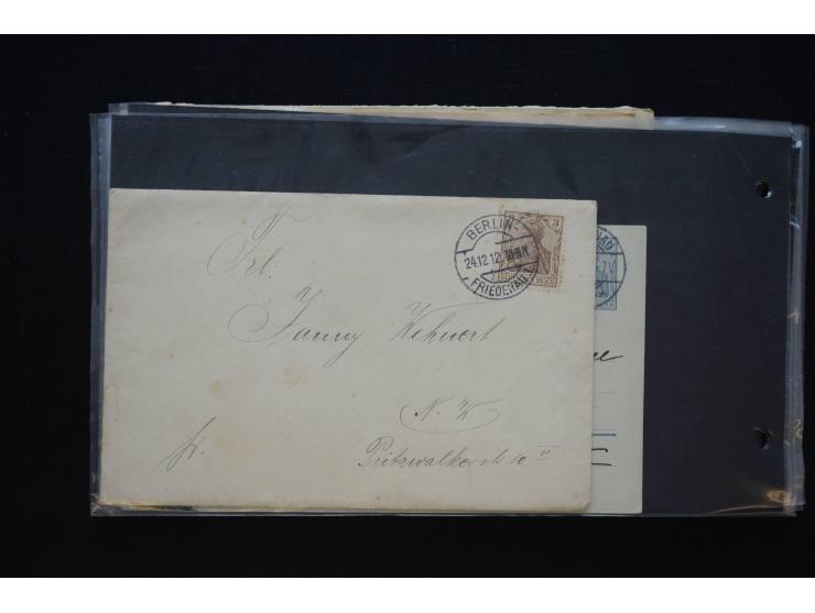 Berlin: 1820/1941, interessante Sammlung mit ca. 310 Briefen, Karten und Ganzsachen ab Vorphila bis ca. 1910 mit vielen versc