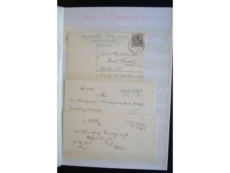 Berlin: 1820/1941, interessante Sammlung mit ca. 310 Briefen, Karten und Ganzsachen ab Vorphila bis ca. 1910 mit vielen versc