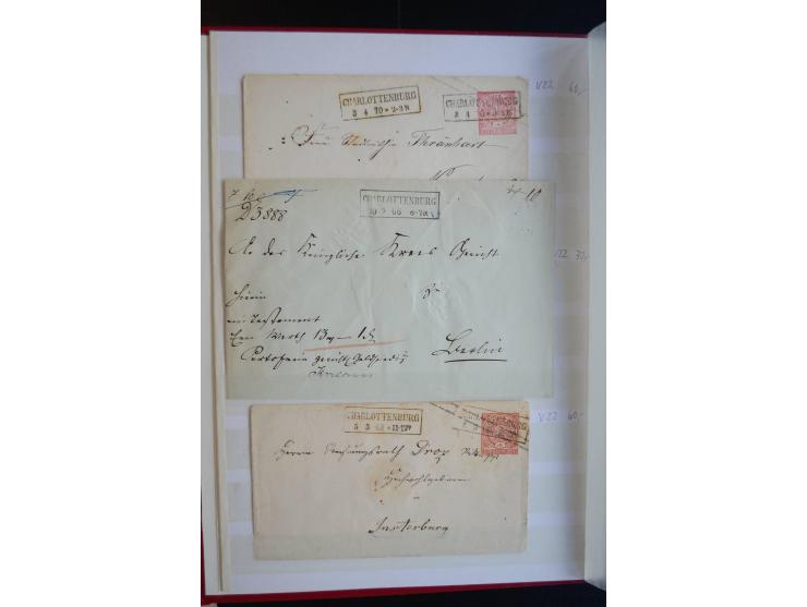 Berlin: 1820/1941, interessante Sammlung mit ca. 310 Briefen, Karten und Ganzsachen ab Vorphila bis ca. 1910 mit vielen versc