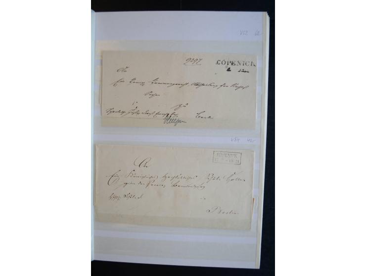 Berlin: 1820/1941, interessante Sammlung mit ca. 310 Briefen, Karten und Ganzsachen ab Vorphila bis ca. 1910 mit vielen versc