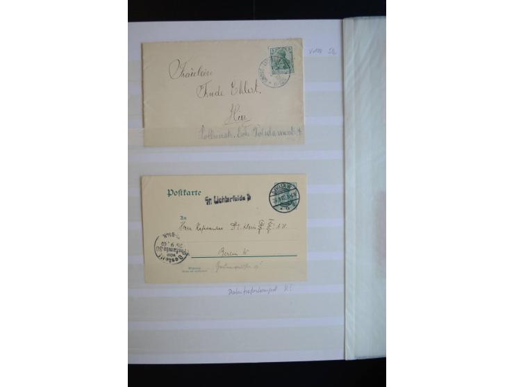 Berlin: 1820/1941, interessante Sammlung mit ca. 310 Briefen, Karten und Ganzsachen ab Vorphila bis ca. 1910 mit vielen versc
