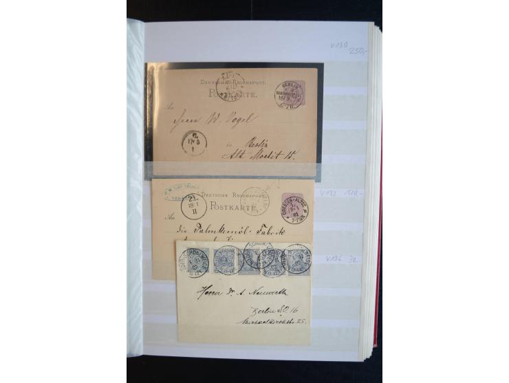 Berlin: 1820/1941, interessante Sammlung mit ca. 310 Briefen, Karten und Ganzsachen ab Vorphila bis ca. 1910 mit vielen versc