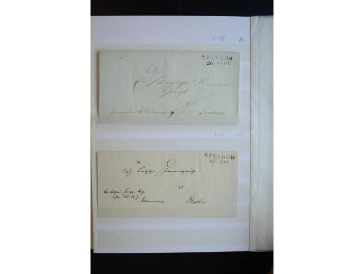 Berlin: 1820/1941, interessante Sammlung mit ca. 310 Briefen, Karten und Ganzsachen ab Vorphila bis ca. 1910 mit vielen versc