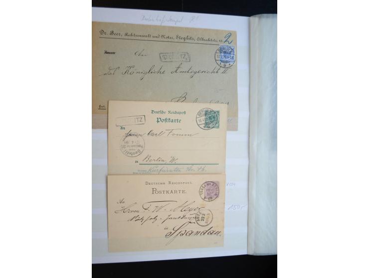 Berlin: 1820/1941, interessante Sammlung mit ca. 310 Briefen, Karten und Ganzsachen ab Vorphila bis ca. 1910 mit vielen versc