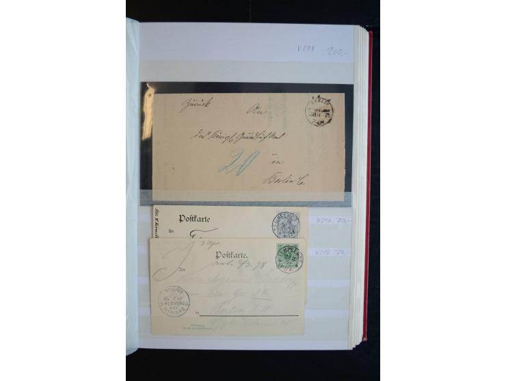 Berlin: 1820/1941, interessante Sammlung mit ca. 310 Briefen, Karten und Ganzsachen ab Vorphila bis ca. 1910 mit vielen versc