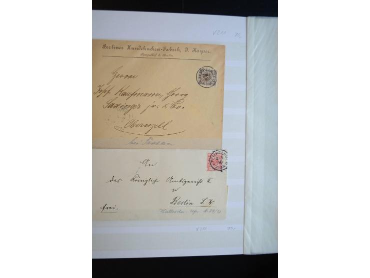 Berlin: 1820/1941, interessante Sammlung mit ca. 310 Briefen, Karten und Ganzsachen ab Vorphila bis ca. 1910 mit vielen versc