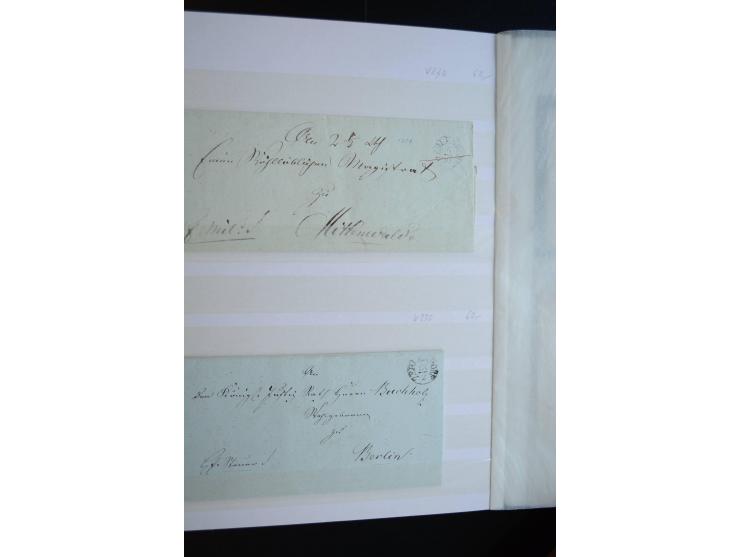 Berlin: 1820/1941, interessante Sammlung mit ca. 310 Briefen, Karten und Ganzsachen ab Vorphila bis ca. 1910 mit vielen versc
