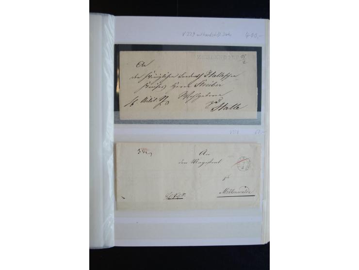 Berlin: 1820/1941, interessante Sammlung mit ca. 310 Briefen, Karten und Ganzsachen ab Vorphila bis ca. 1910 mit vielen versc